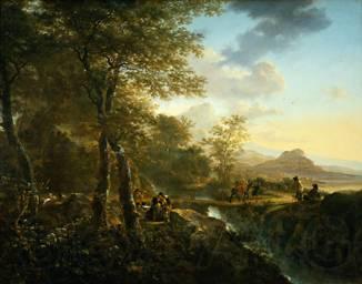 Jan Dirksz Both Italian Landscape with Draughtsman